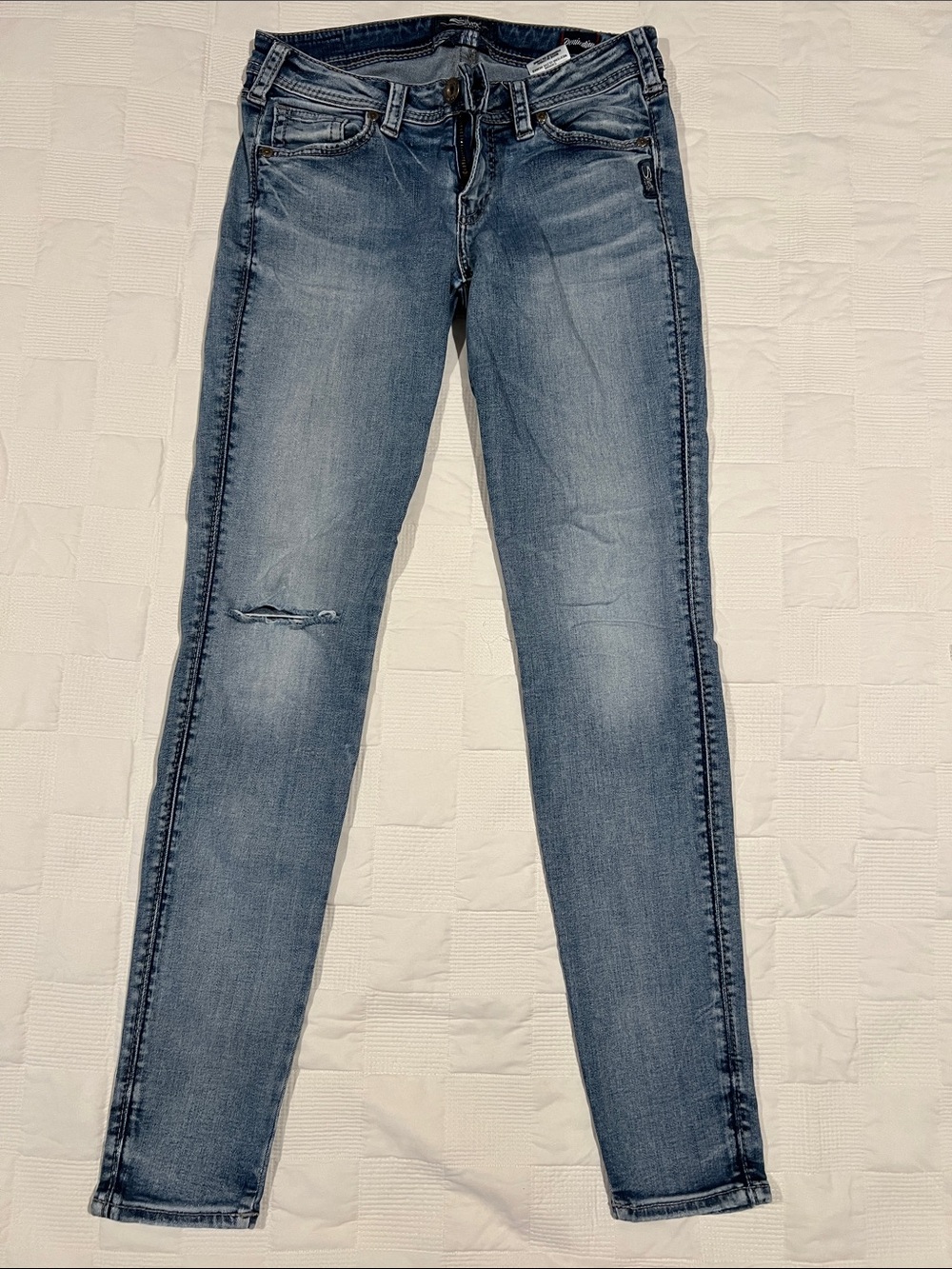 Silver Jeans Women’s Skinny Light Wash Blue Jeans